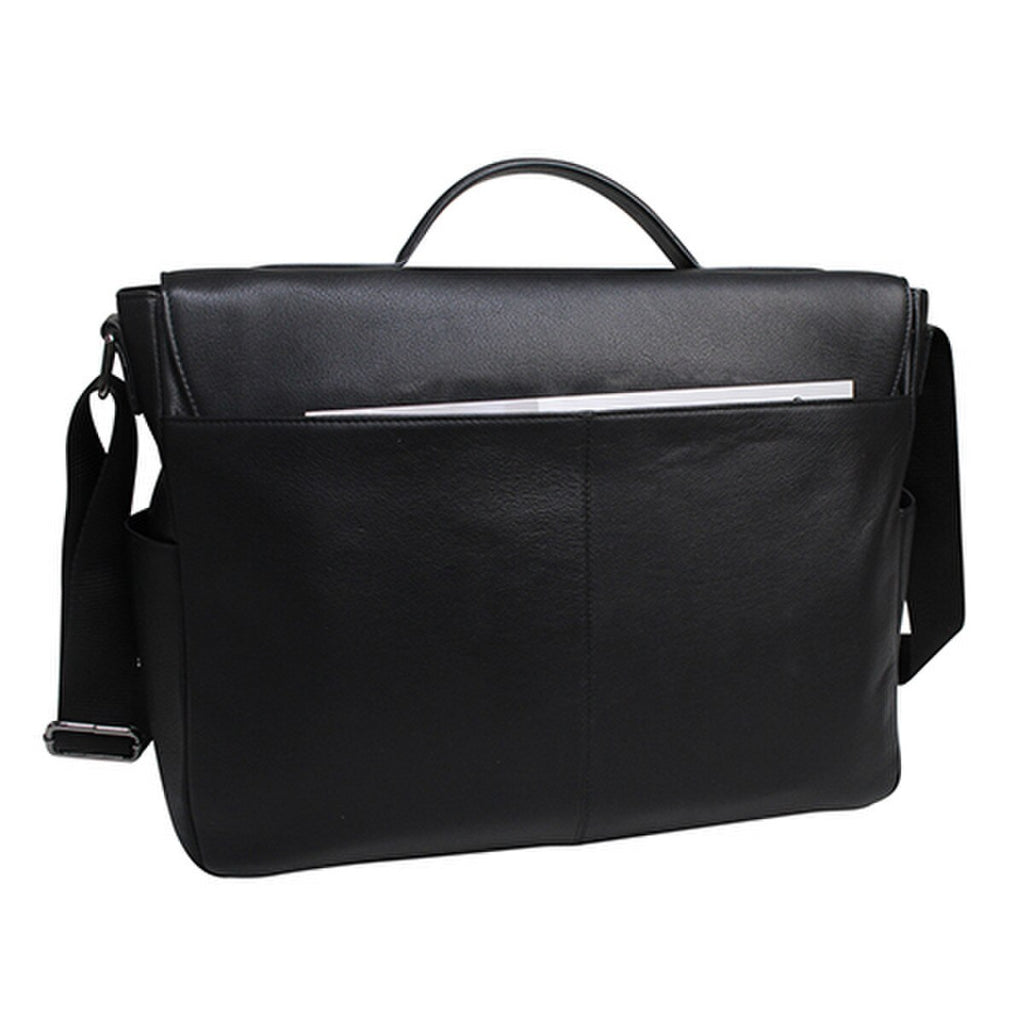 Sleek Leather Laptop Messenger Bag for Professional & Daily Use