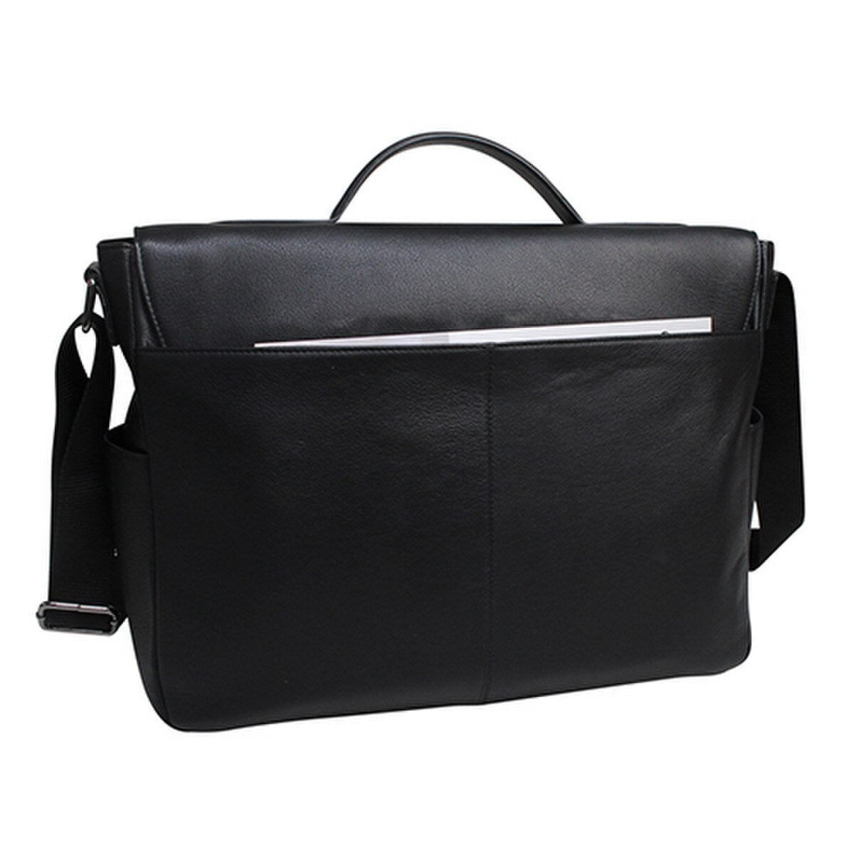 Sleek Leather Laptop Messenger Bag for Professional & Daily Use