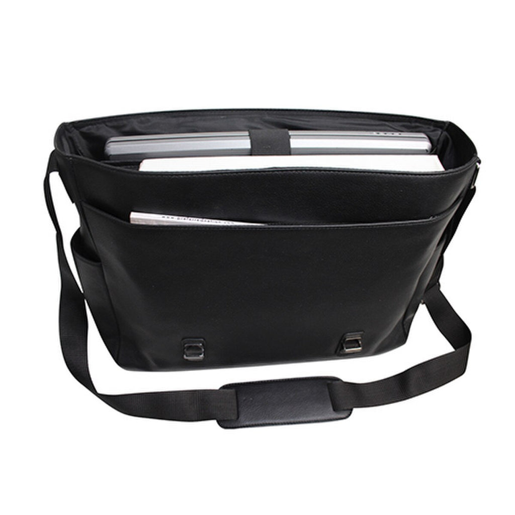 Sleek Leather Laptop Messenger Bag for Professional & Daily Use