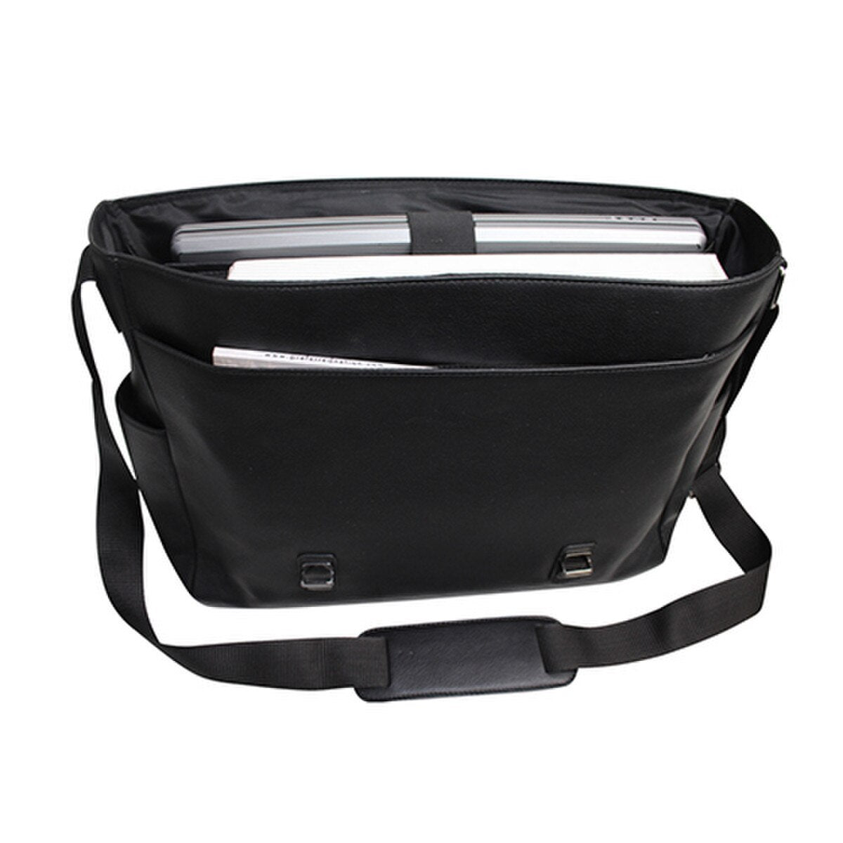 Sleek Leather Laptop Messenger Bag for Professional & Daily Use