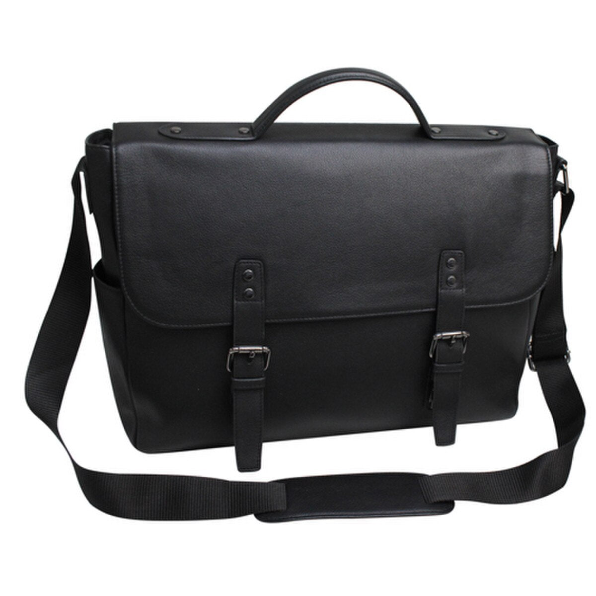 Sleek Leather Laptop Messenger Bag for Professional & Daily Use