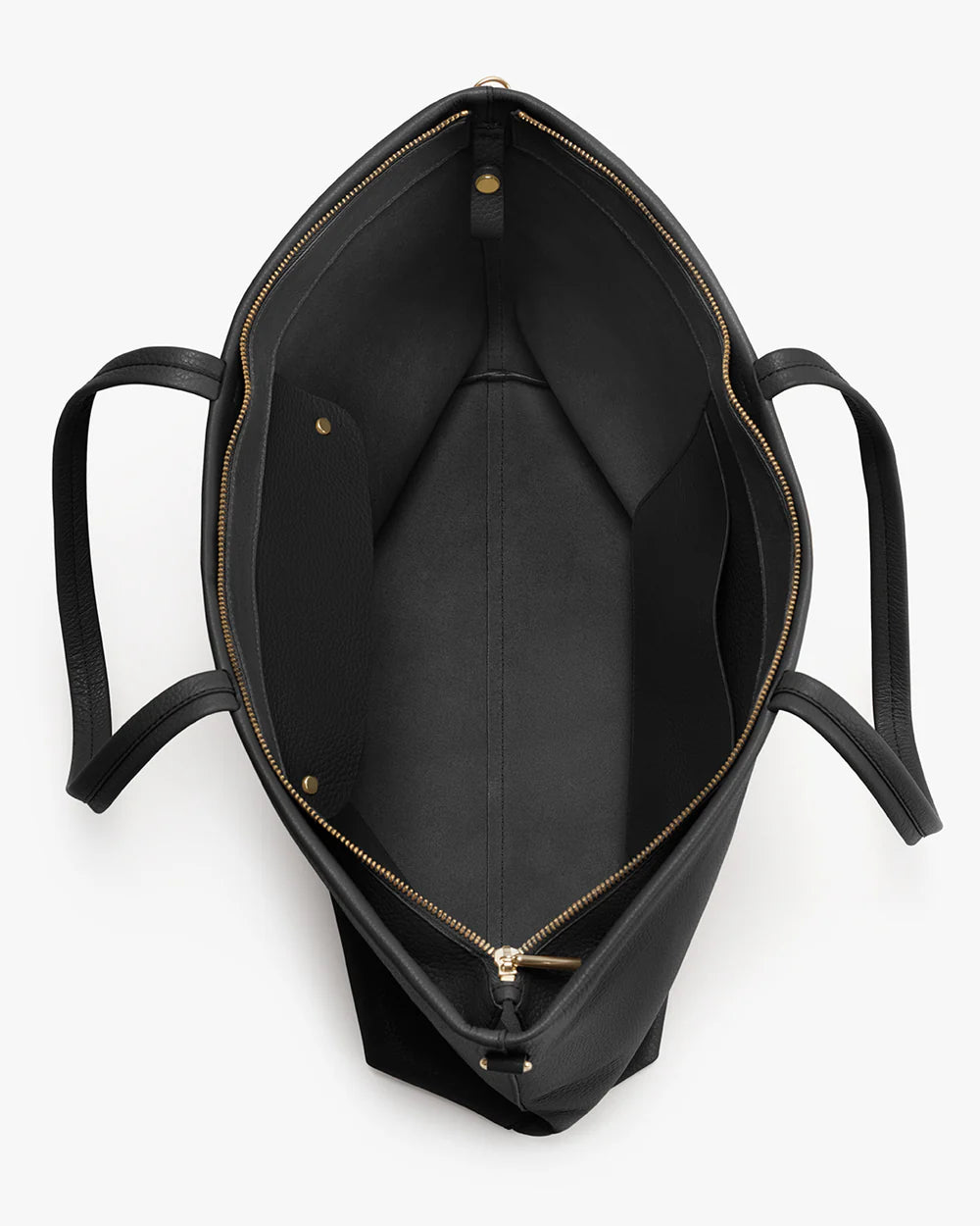 Spacious Pebbled Leather Work Tote