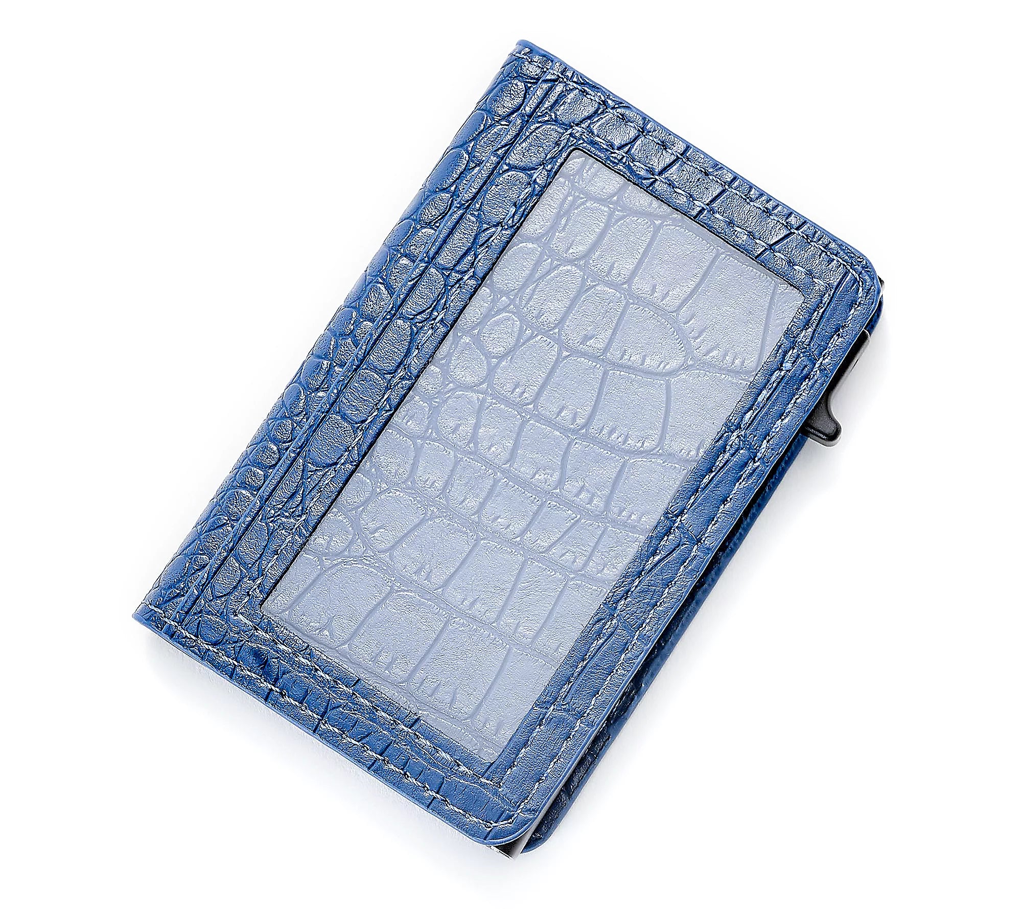 Slim RFID-Blocking Leather Card Holder Wallet