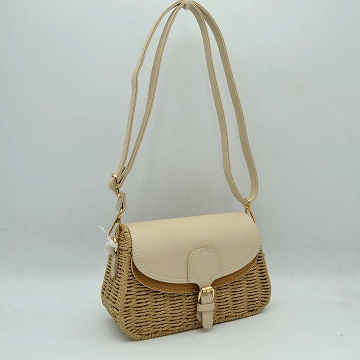 Effortless Summer Style Woven Crossbody Bag